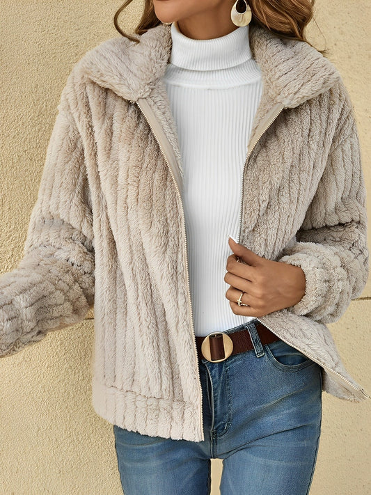Women's Relaxed Fit Zip-Up Jacket