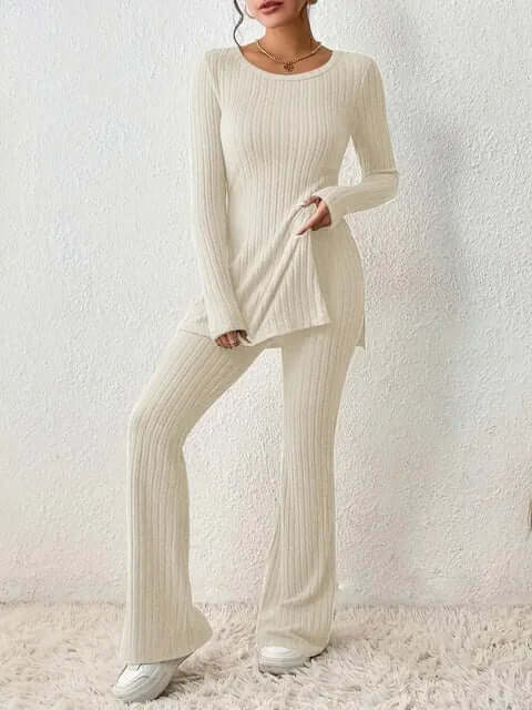 Women's Ribbed Knit Co-Ord Set