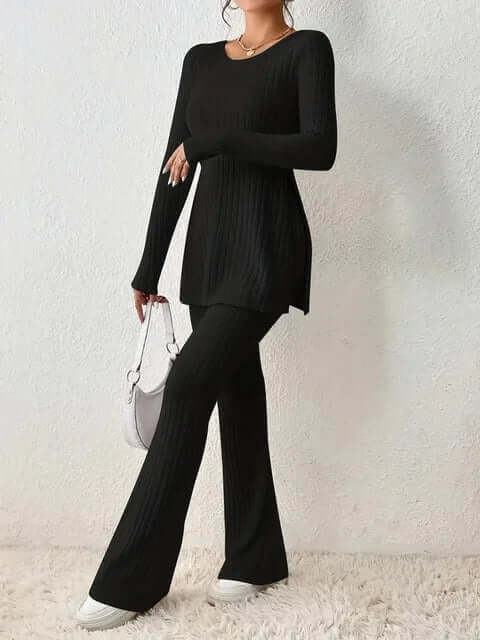 Women's Ribbed Knit Co-Ord Set