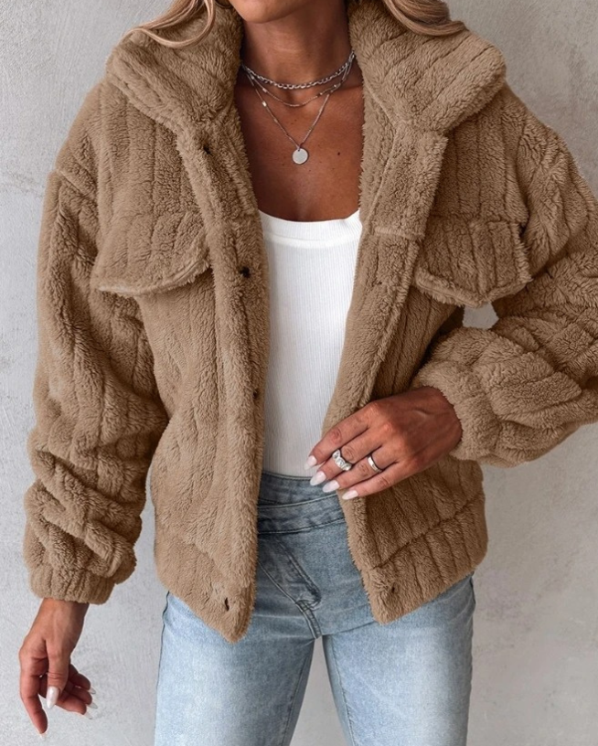 Women's Sherpa Collared Jacket