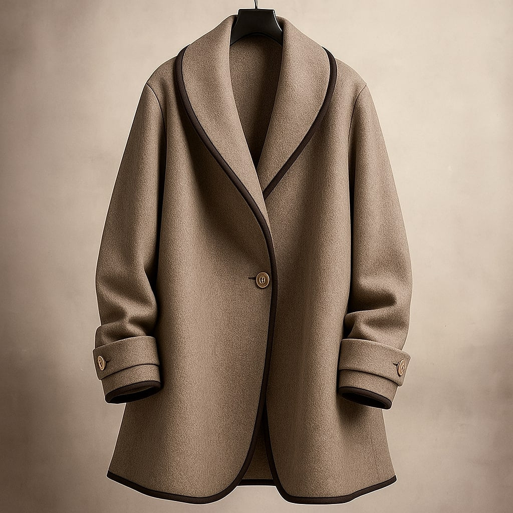 Women's Single-Breasted Trim Coat