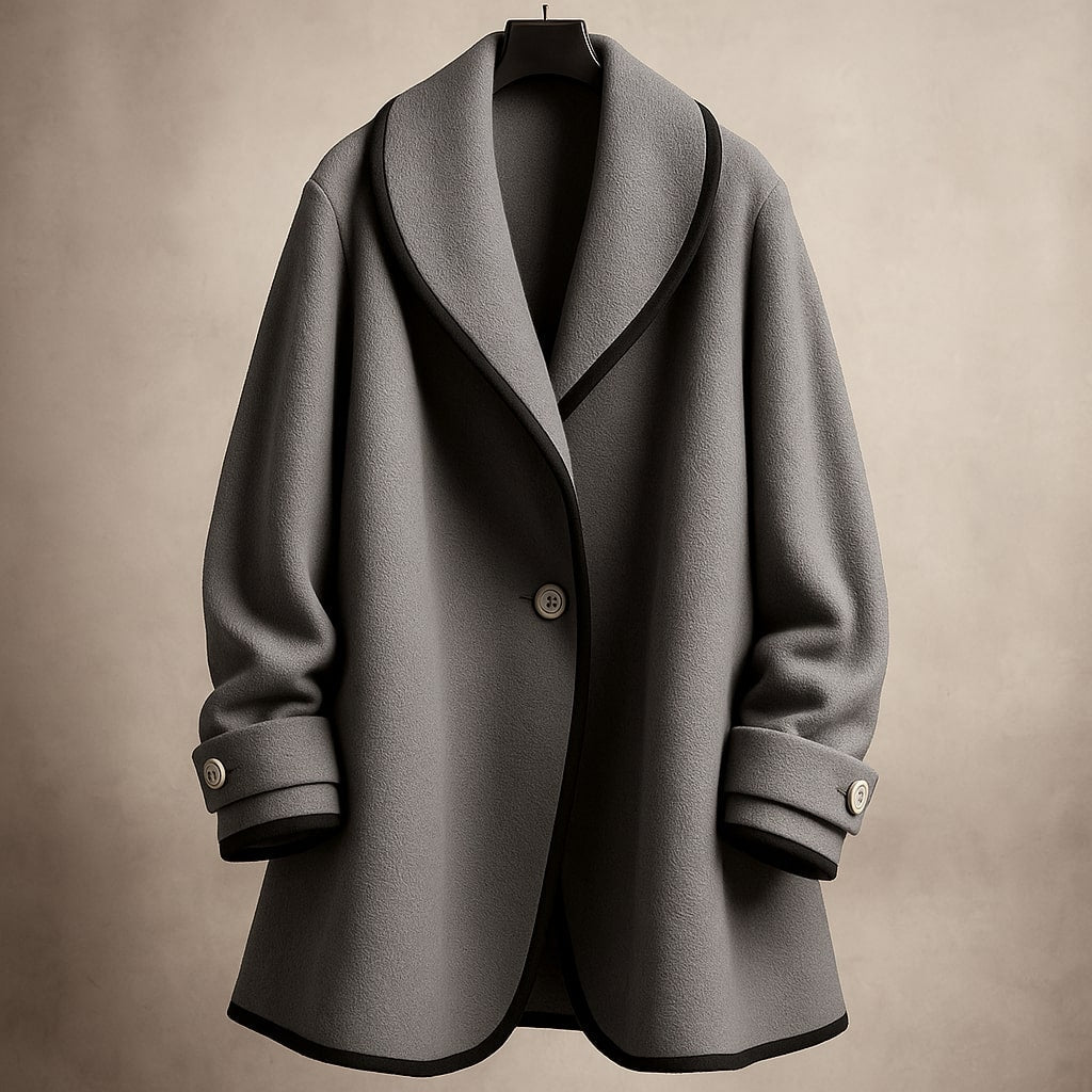 Women's Single-Breasted Trim Coat