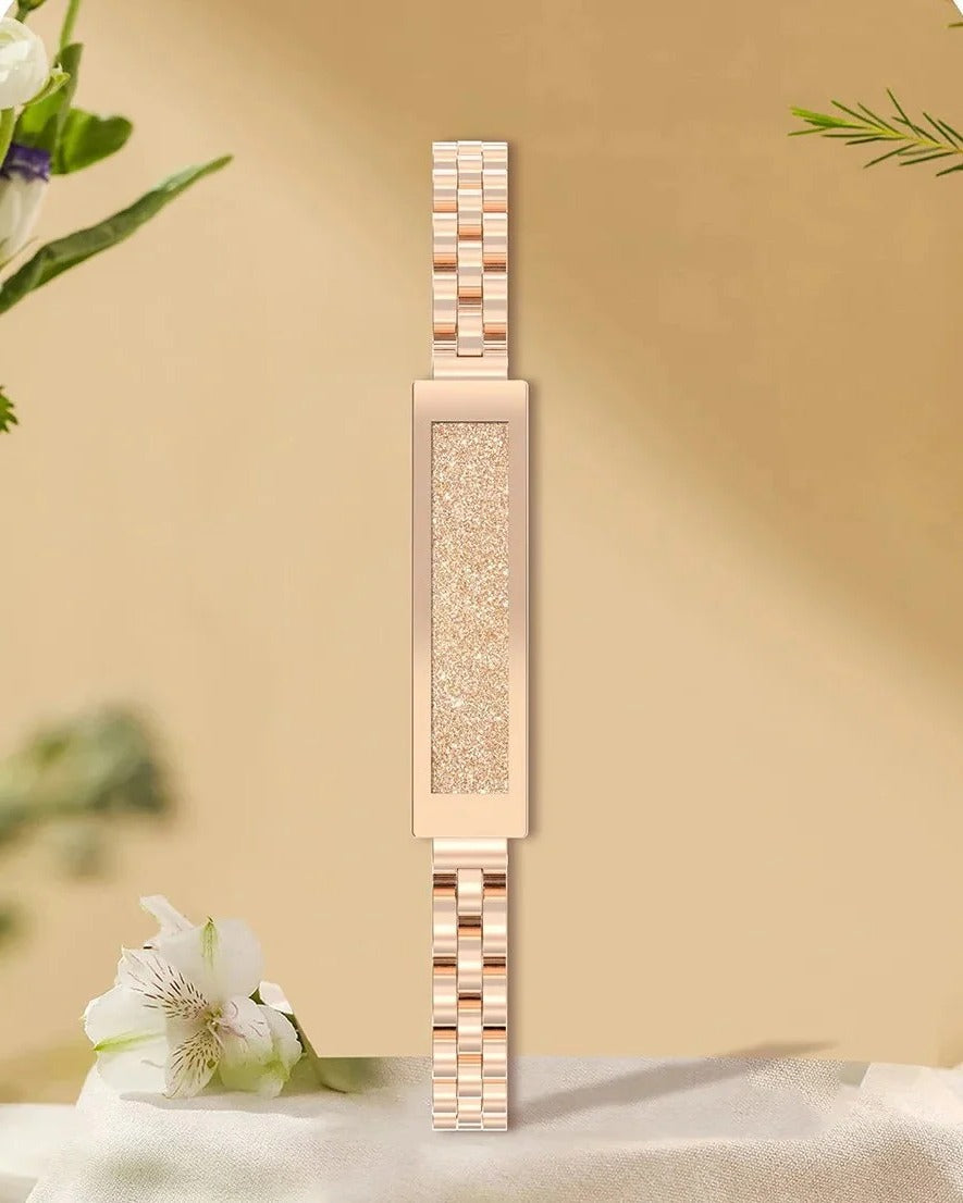 Women’s Smart Bracelet, Chain-Style Fitness Tracker with Heart Rate, Sleep, and Activity Monitoring