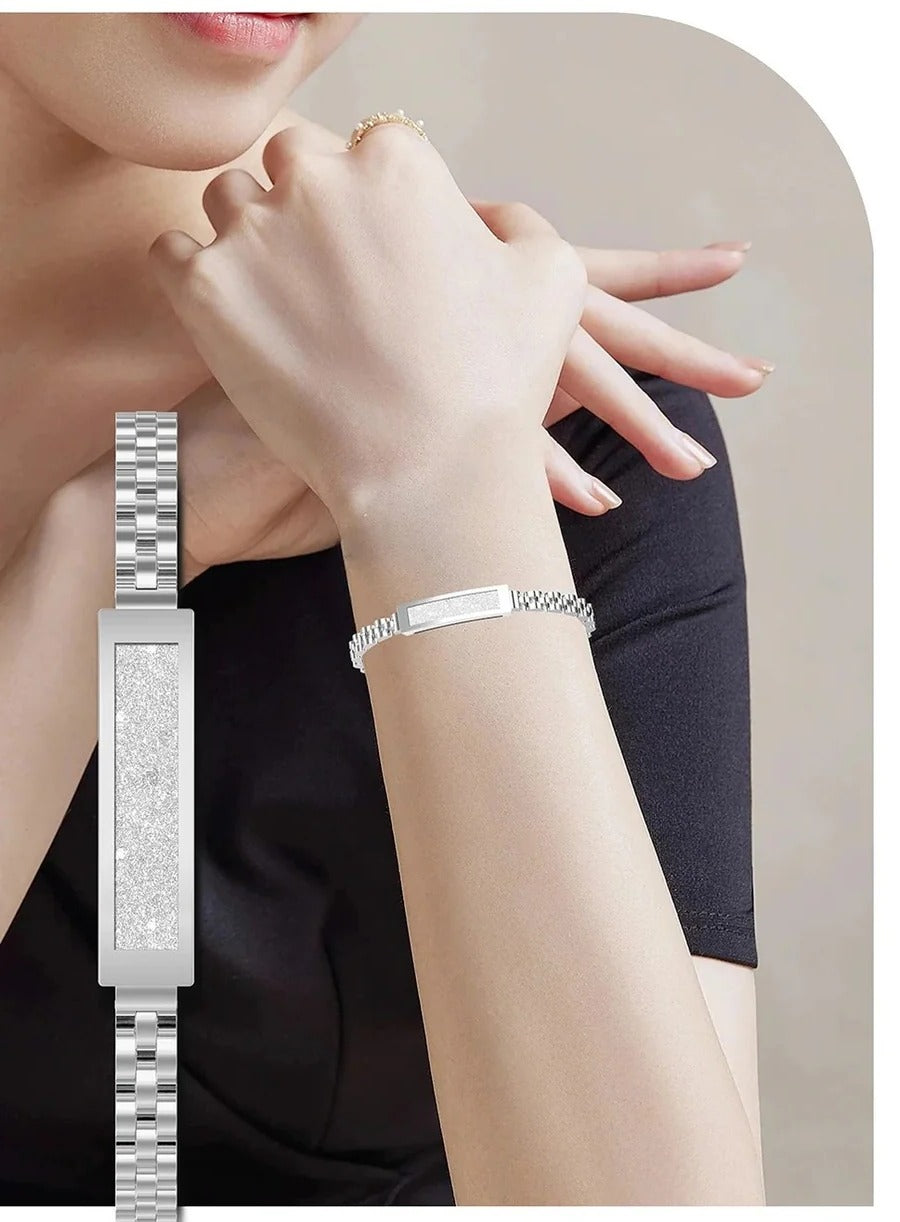 Women’s Smart Bracelet, Chain-Style Fitness Tracker with Heart Rate, Sleep, and Activity Monitoring