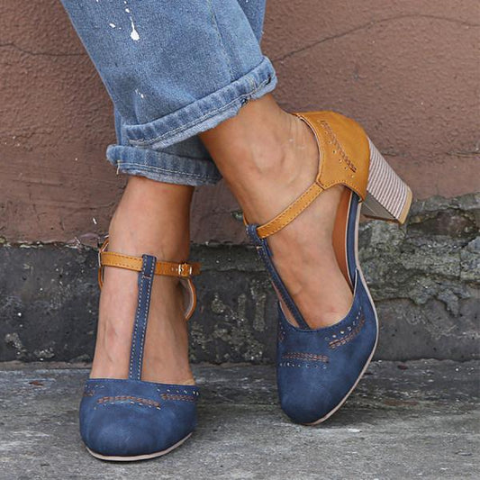 Women's Stylish T-Strap Heels