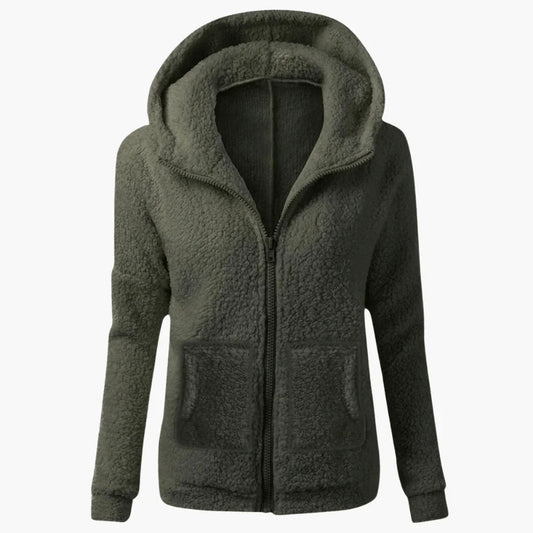 Women's Warm Zip-Up Fleece Hoodie