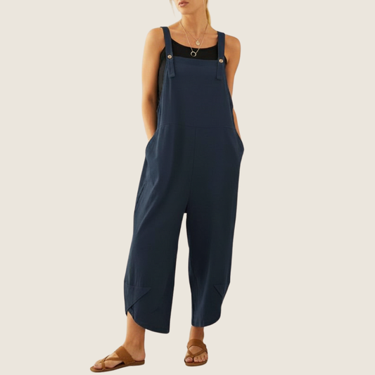 Women's Wide-Leg Casual Overalls