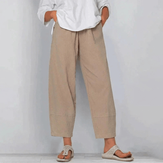Women's Wide-Leg Linen Pants
