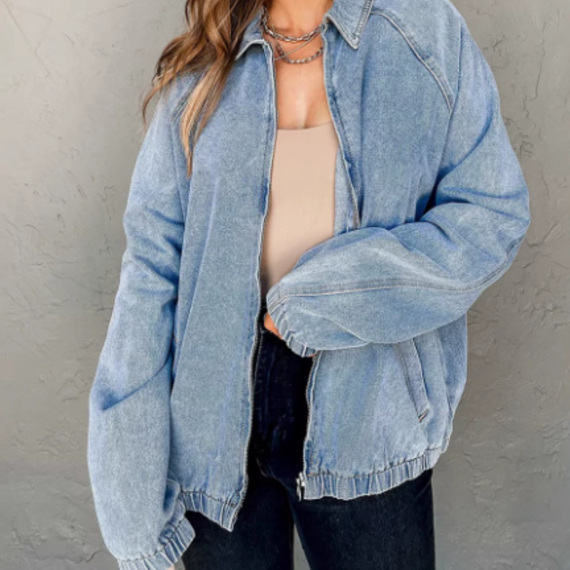 Women's Zip-Up Bomber Jacket