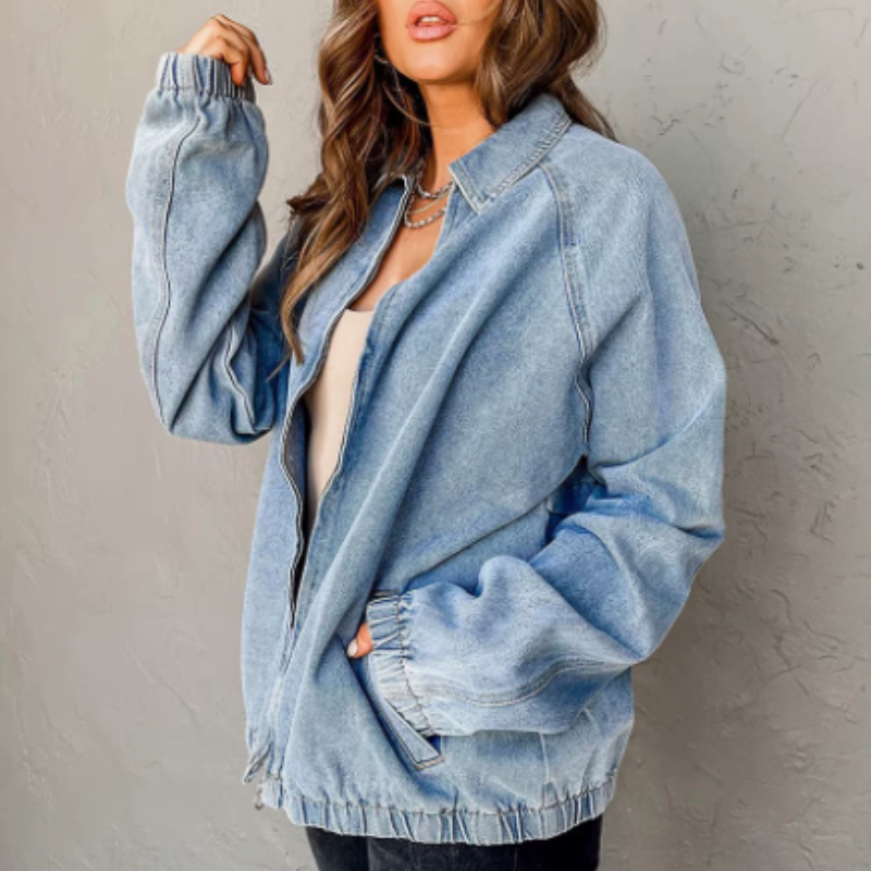 Women's Zip-Up Bomber Jacket