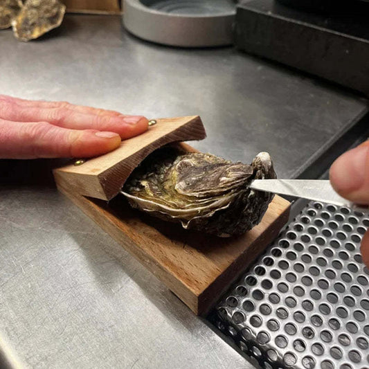 Wood Handle Oyster Shell Opener Clamp