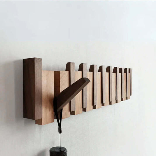 Wooden Entryway Piano Coat Rack