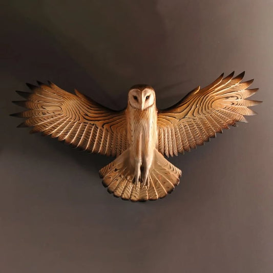 Wooden Wall Decoration – Majestic Owl