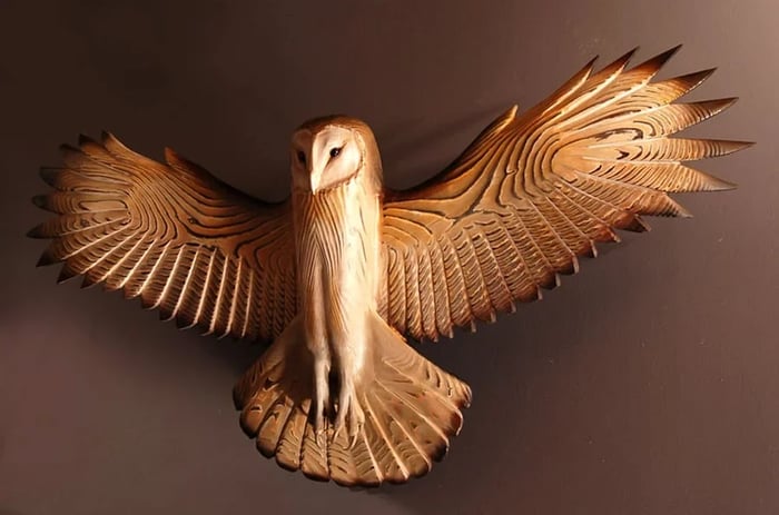 Wooden Wall Decoration – Majestic Owl