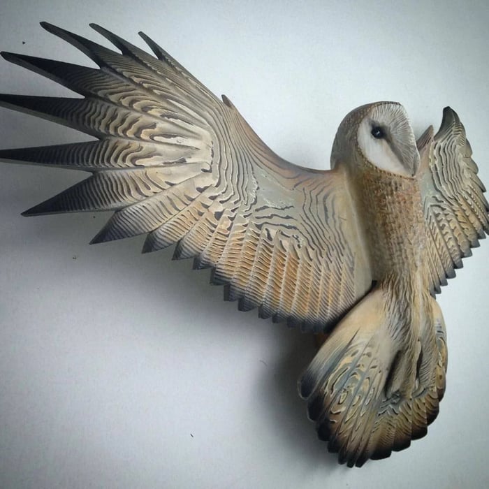 Wooden Wall Decoration – Majestic Owl