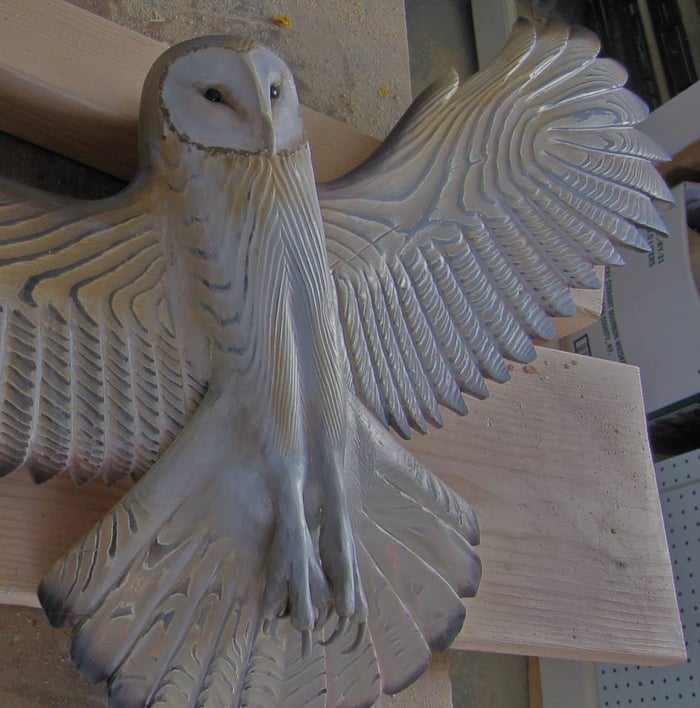 Wooden Wall Decoration – Majestic Owl