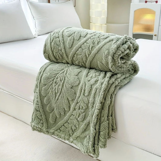 Woven Jacquard Fleece Blanket
