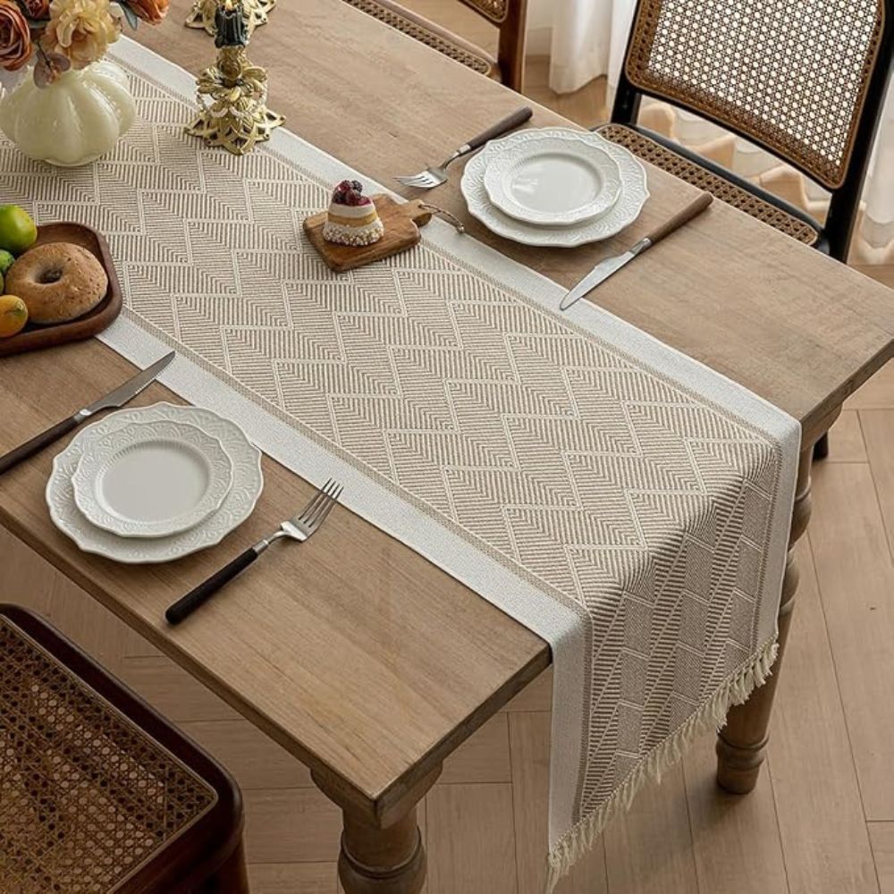 Zigzag Woven Table Runner
