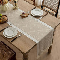 Zigzag Woven Table Runner