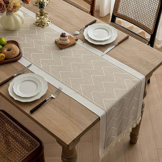 Zigzag Woven Table Runner