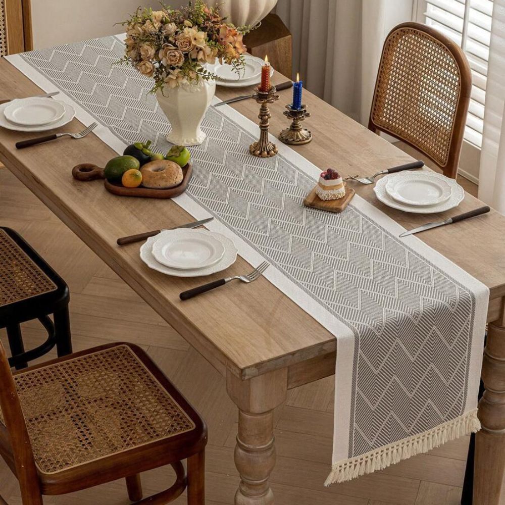 Zigzag Woven Table Runner