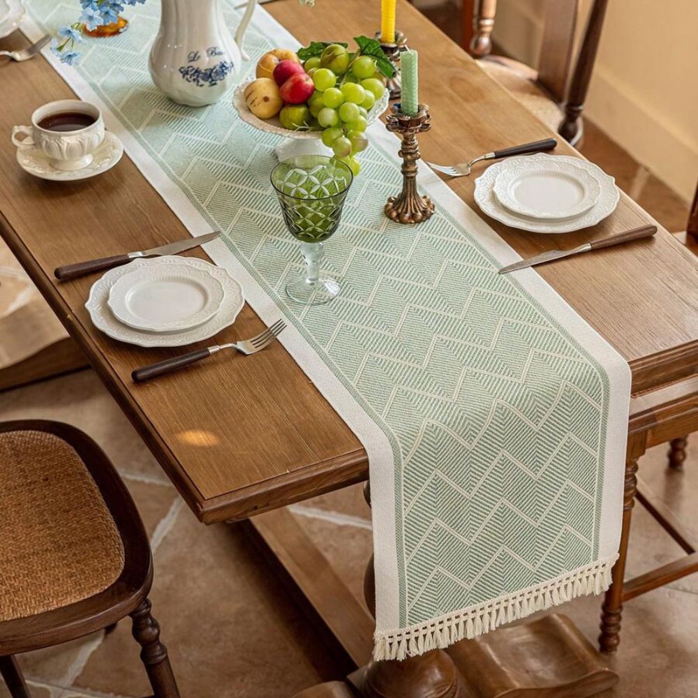 Zigzag Woven Table Runner