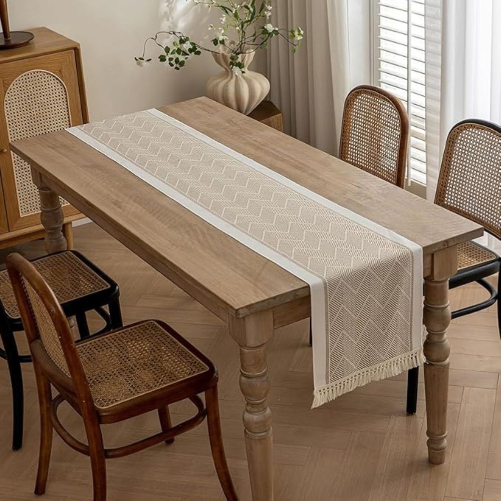 Zigzag Woven Table Runner