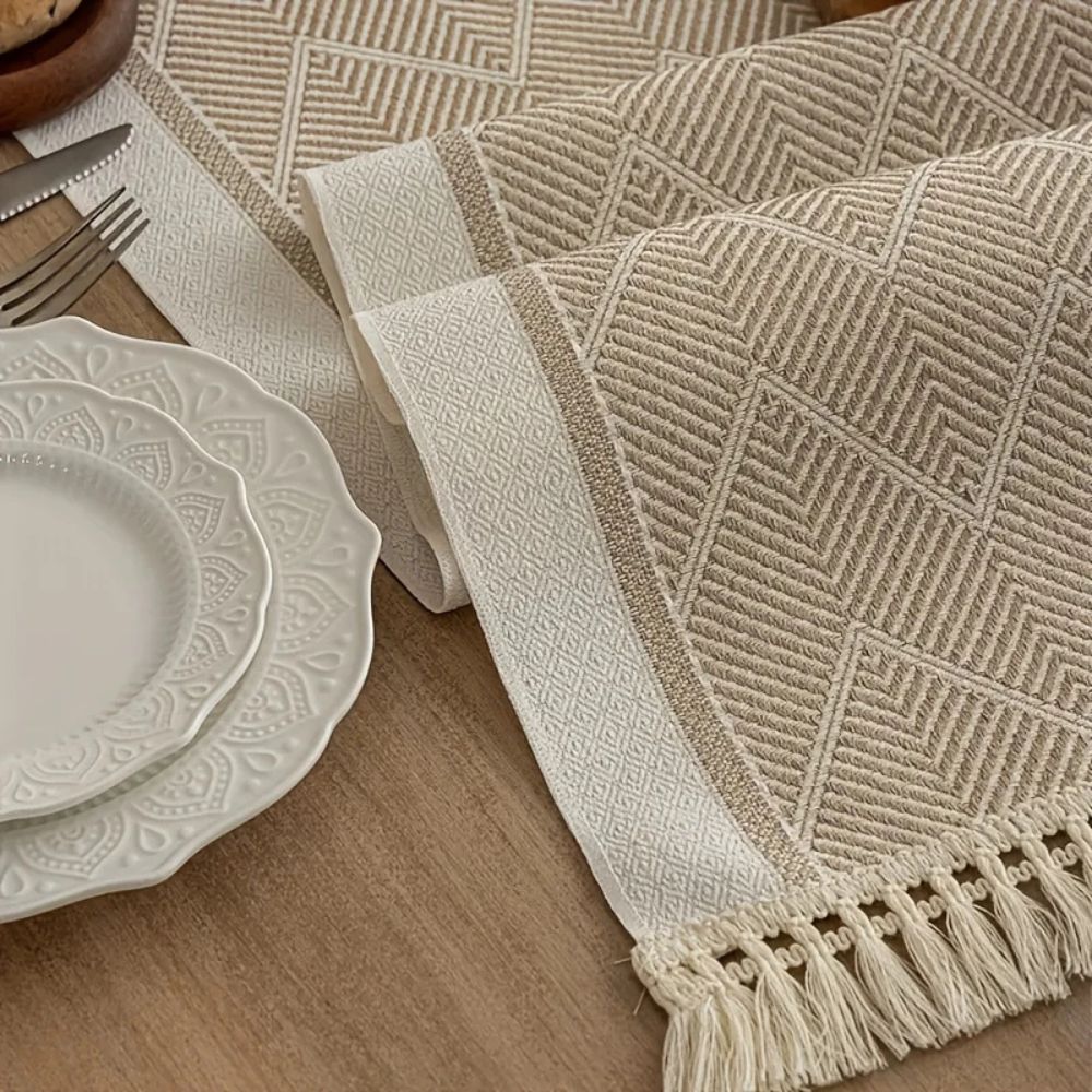 Zigzag Woven Table Runner