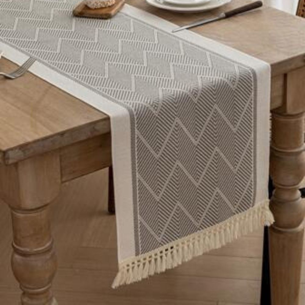 Zigzag Woven Table Runner