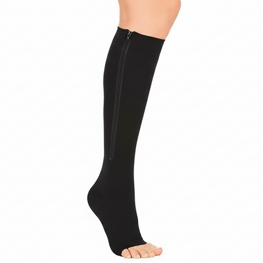 Zippered Compression Socks for Support and Relief