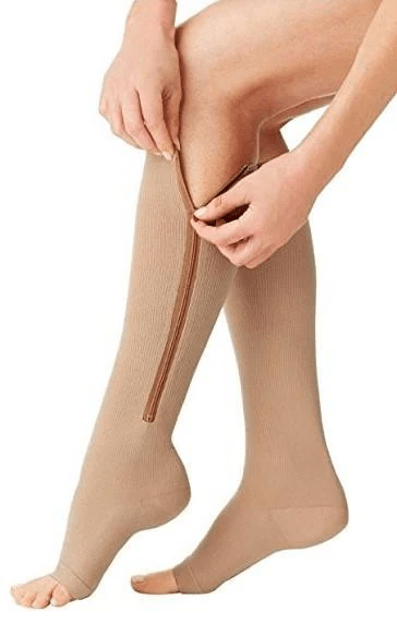 Zippered Compression Socks for Support and Relief